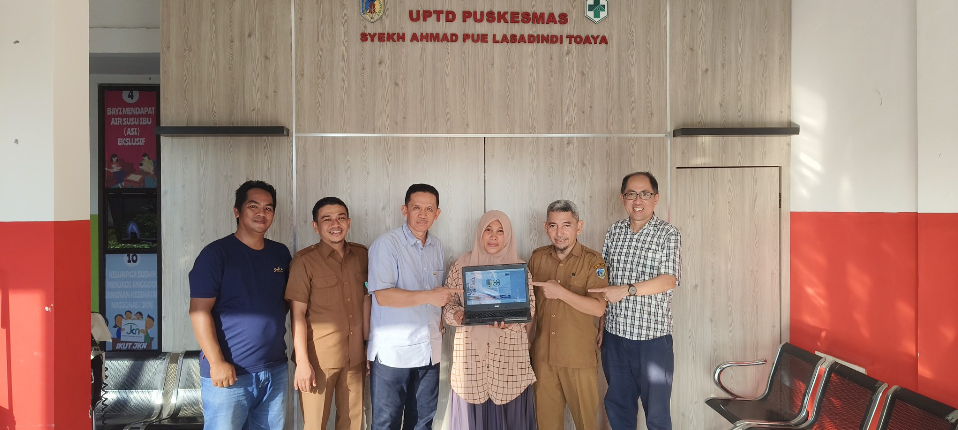 Kunjungan dan implementasi di Puskesmas Toaya, Kabupaten Donggala